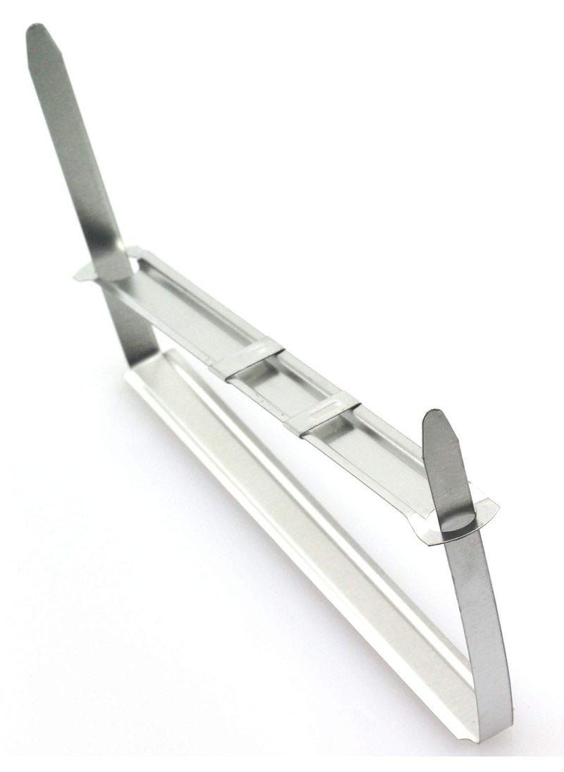 RuiLing yyangz 50pcs/Box Metal File Fastener 2-Hole Metal Binder Clip Paper Fasteners Loose-Leaf Binding Clamp 8cm  - Image 1