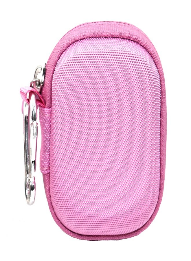 CaseSack Case for TAGRY X08 Bluetooth Headphones True Wireless Earbuds 60H, mesh pocket for charge cable (Pink) - Image 2