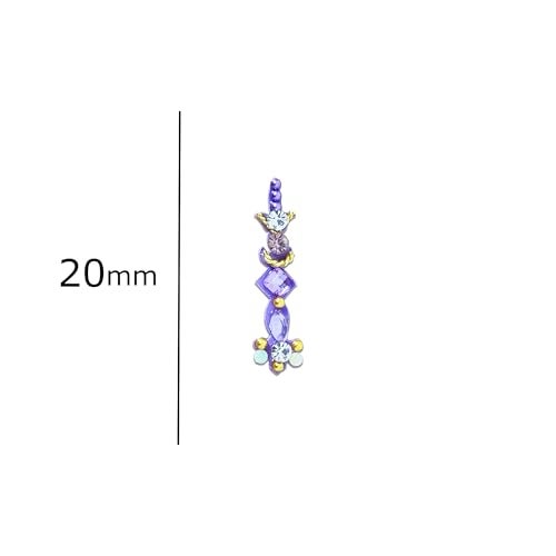 Comet Busters Long Multicolor Bindis for Women (15 mm) (BV197) - Image 3