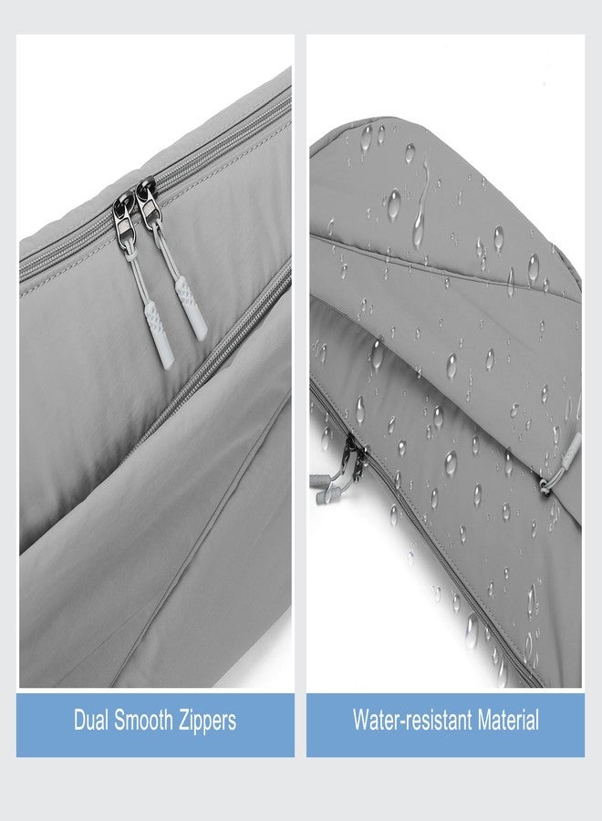 SUNUP Large Crossbody Bag for Women Men, Crescent Bag with Adjustable Strap, Lightweight Sling Cross body Bags for Workout, Grey - Image 5