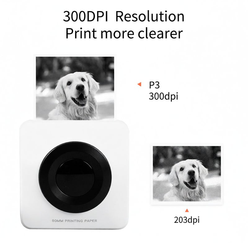 PAPERANG P3 Mini Pocket Photo Printer Portable Thermal Printing Machine Wireless BT Connection for Picture Lable DIY Handcraft List Meno Notes Journal Receipt Paper Instant Printer Sticker with 1 - Image 4