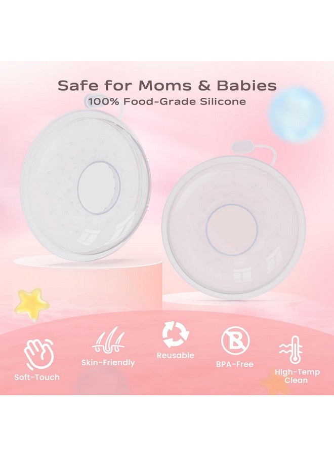 Hranio Milk Collectors for Breastfeeding Breast Milk Collector Milk Catcher for Breastfeeding BPA-Free Post Partum Essentials Breast Feeding Essentials (1oz/30ml, 4 Counts) - Image 2