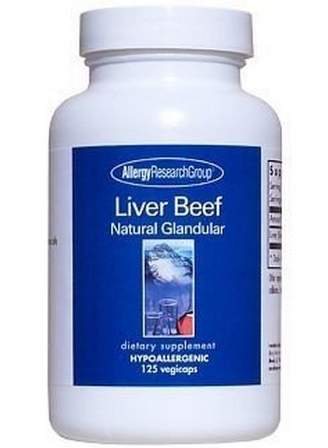 Allergy Research Group مجموعة أبحاث الحساسية كبد البقر الغدي الطبيعي 125 كبسولة نباتية