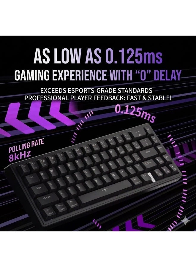 Mechrevo GK68 magnetic Gaming keyboard 65% - RT / 8K Polling rate / RT , Hot-Swappable - Gasket structure, RGB lighting – 61 PBT English Keys - For Mac / Windows - Image 2