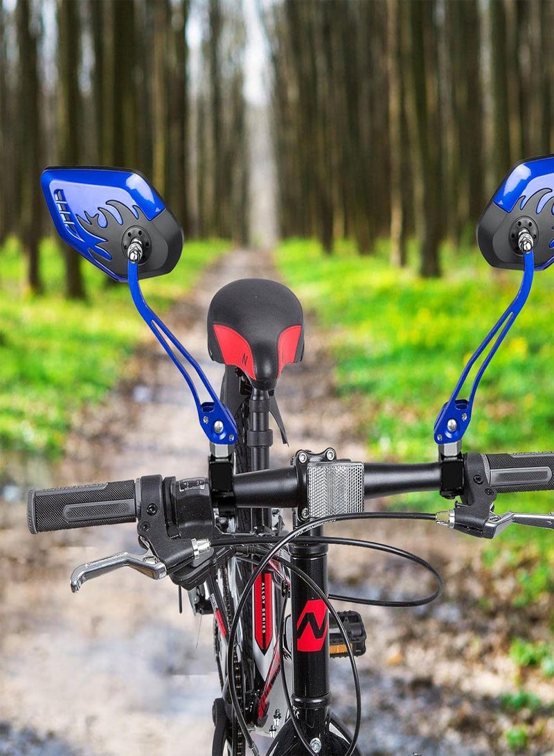 GGOOT Bicycle Mirrors for Handlebars | 360° Rotation Adjustable Bike Rearview Mirror - Bicycle Accessories Adjustable Rear View Glass Mirrors  - Image 2