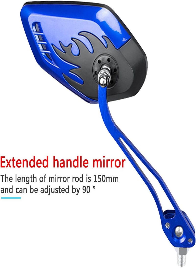 GGOOT Bicycle Mirrors for Handlebars | 360° Rotation Adjustable Bike Rearview Mirror - Bicycle Accessories Adjustable Rear View Glass Mirrors  - Image 5