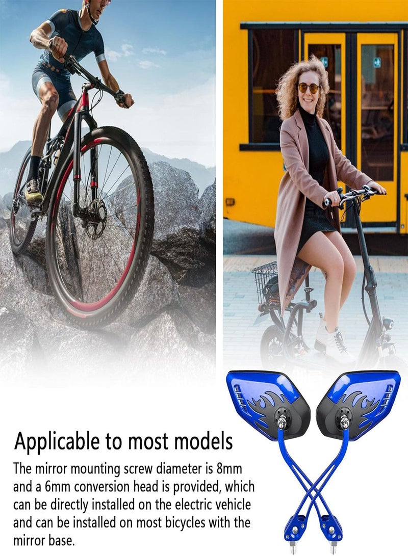 GGOOT Bicycle Mirrors for Handlebars | 360° Rotation Adjustable Bike Rearview Mirror - Bicycle Accessories Adjustable Rear View Glass Mirrors  - Image 3