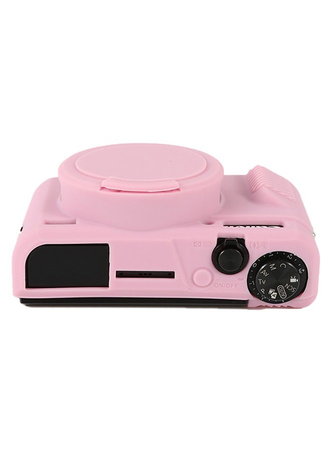 Unewshi Case for Canon Powershot G7 X Mark III Digital Camera, Soft Silicone Protective Cover with Removable Lens Cover for Canon Powershot G7X Mark III DSLR Camera (Tiffany Pink)  - Image 5