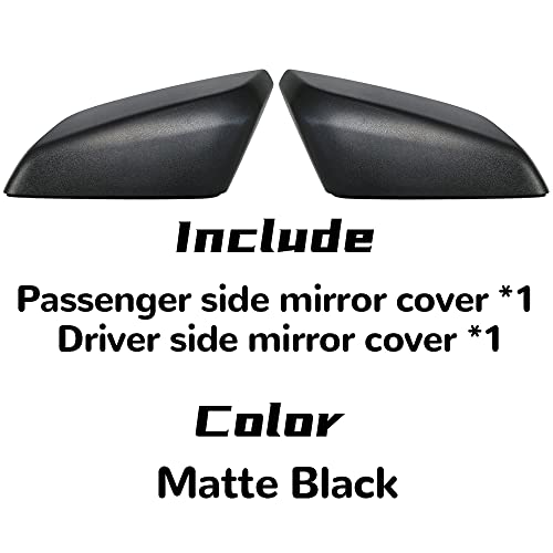 DIMEANI fit for Chevrolet Malibu Side Mirror Cover, fit for 2016 2017 2018 2019 2020 2021 2022 2023 2024 2025 Chevy Malibu Passenger Driver Side Matte Black 84026842 84026841 - Image 3