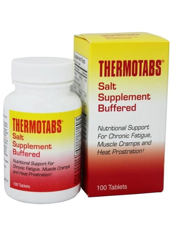 THERMOTABS Salt Supplement Buffered Tablets 100 Tablets (Pack of 2) - Image 1