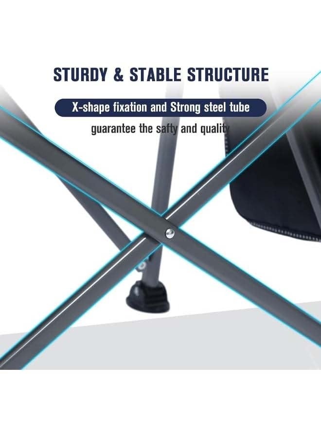 كادي ون كرسي قابل للطي للتخييم و الرحلات مزود بجيب تخزين جانبي و حامل أكواب  مع مسند ذراع مبطن - Image 5