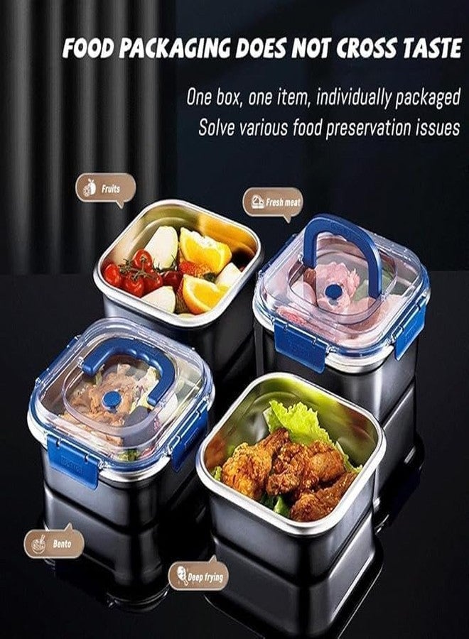 Bindex STORAGE CONTAINER WITH BLUE HANDLE (1800 ML) Leak-Proof & Airtight Storage Box for Kitchen, Travel, School - Image 4