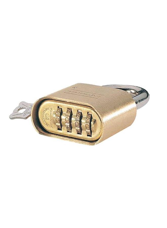 Master Lock Resetable Combination Padlock Silver and Beige 2inch  - Image 3