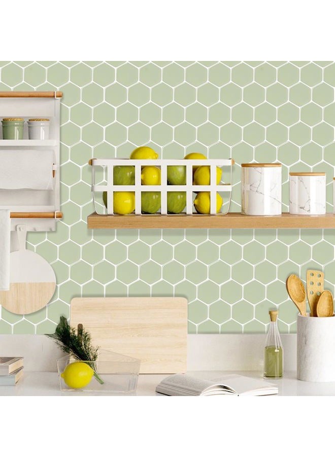 WalDecoo Hexagon Peel and Stick Backsplash, 10 Sheets Premium 3D Self Adhesive Wall Tile Sticker, Large Stick on Backsplash for Kitchen and Bathroom（12" x 12"） - Image 4