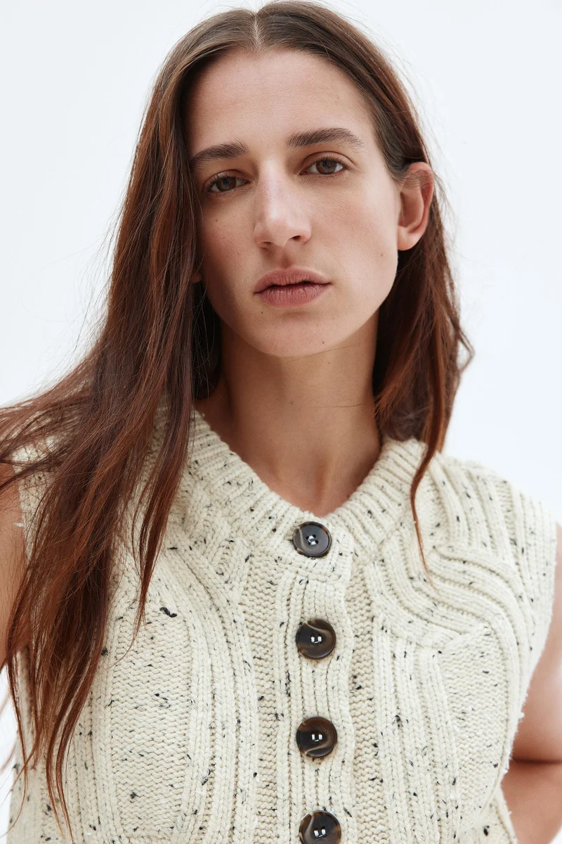 H&M Cable-knit waistcoat