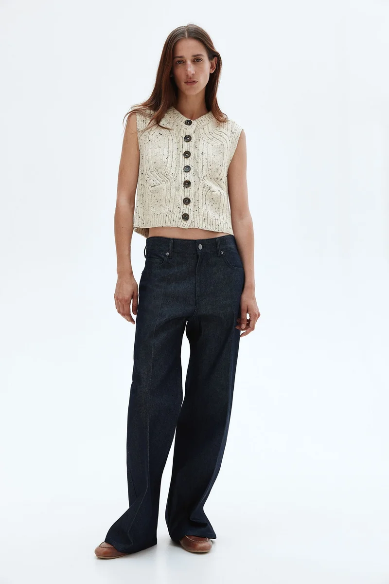 H&M Cable-knit waistcoat