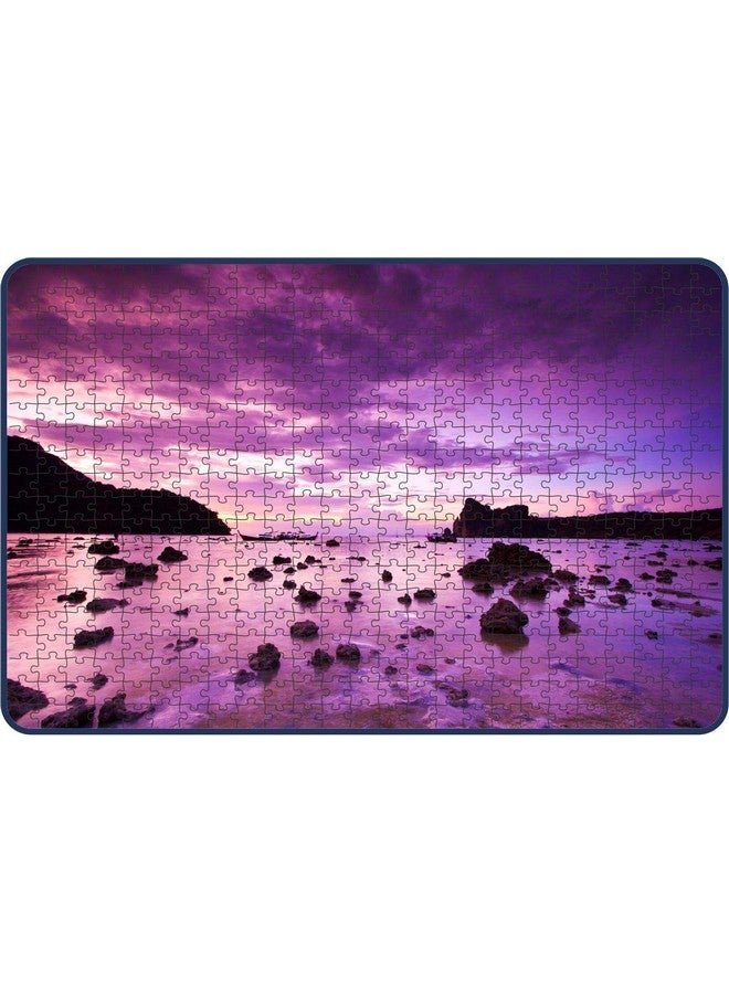 Webby Sea Stones at Sunset Wooden Jigsaw Puzzle, 500 Pieces - Image 1
