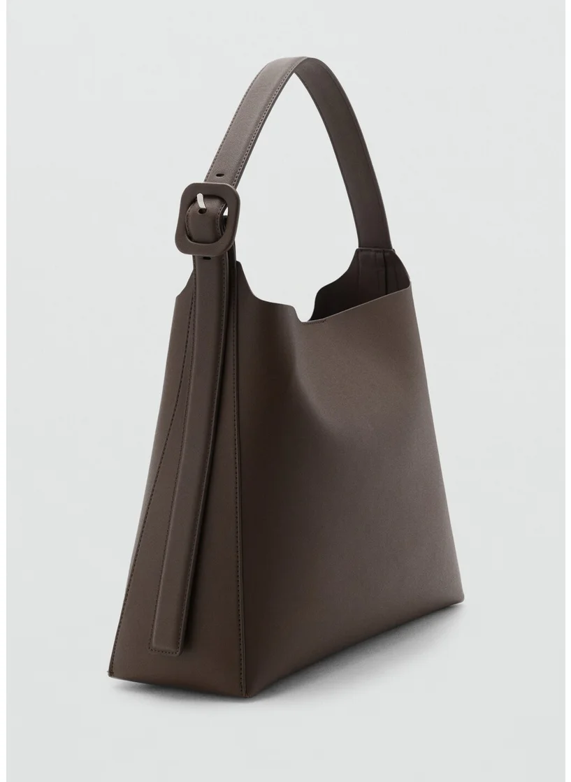 MANGO Buckle Bucket Bag