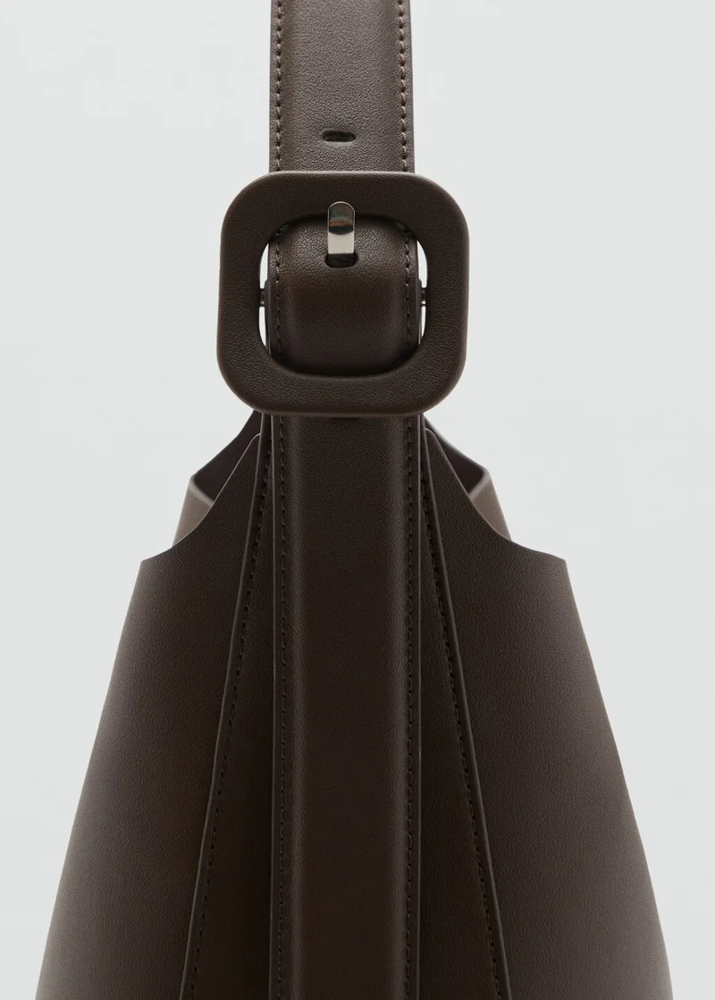 MANGO Buckle Bucket Bag
