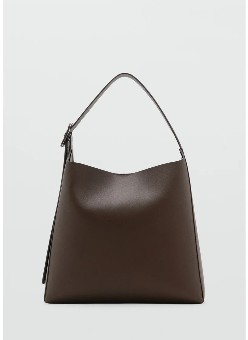 MANGO Buckle Bucket Bag