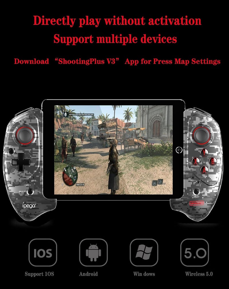 Ipega -PG-9083A Game joystick MFI Wireless 5.0 Smart PUBG Mobile Game Controller Retractable for iOS(13.0 above system)/Android(6.0 above system) Mobile Smartphone Tablet/PC /PS3 - Image 2