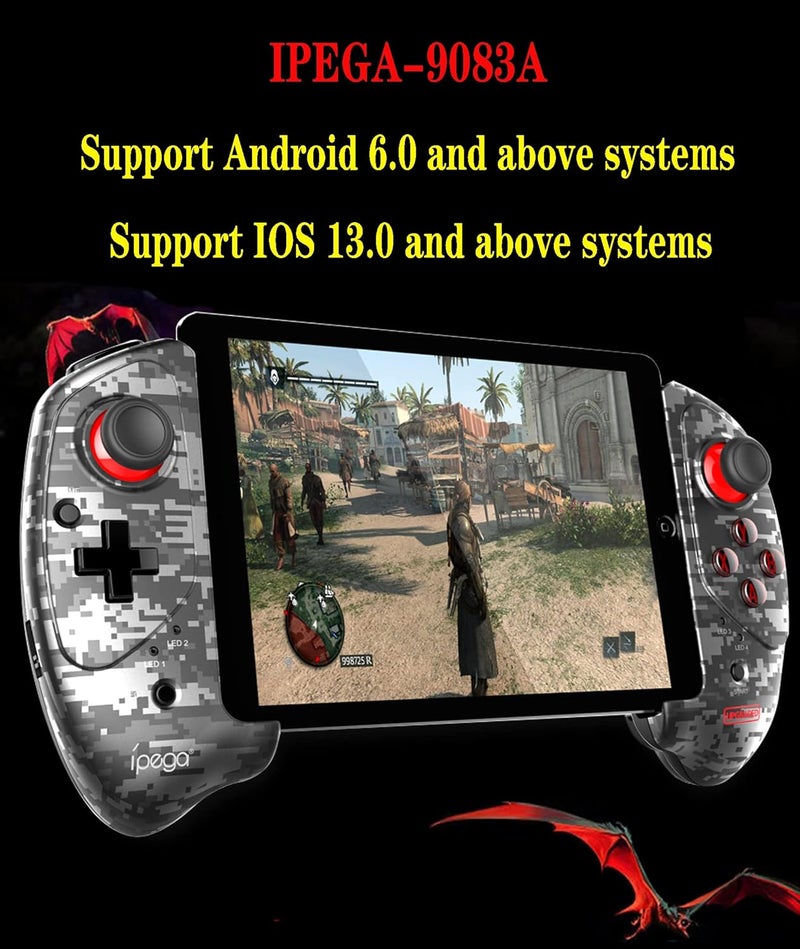 Ipega -PG-9083A Game joystick MFI Wireless 5.0 Smart PUBG Mobile Game Controller Retractable for iOS(13.0 above system)/Android(6.0 above system) Mobile Smartphone Tablet/PC /PS3 - Image 3