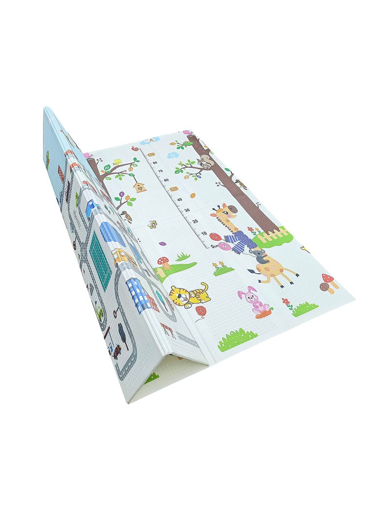 Junior Kingdom - Junior Kingdom Play Mat (200cm X 180cm X 1.5cm) Playmat Baby Play Mat for Floor Play Babies Extra Thick Crawling Mat for Kids Water Proof and Reversible Large Soft for Toddler - Image 1