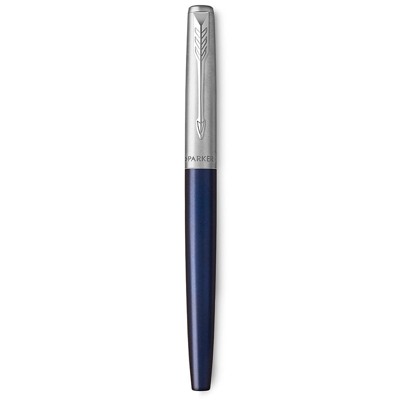 Parker Jotter Fountain Pen | Royal Blue | Medium Nib with Blue Ink | Gift Box - Image 2