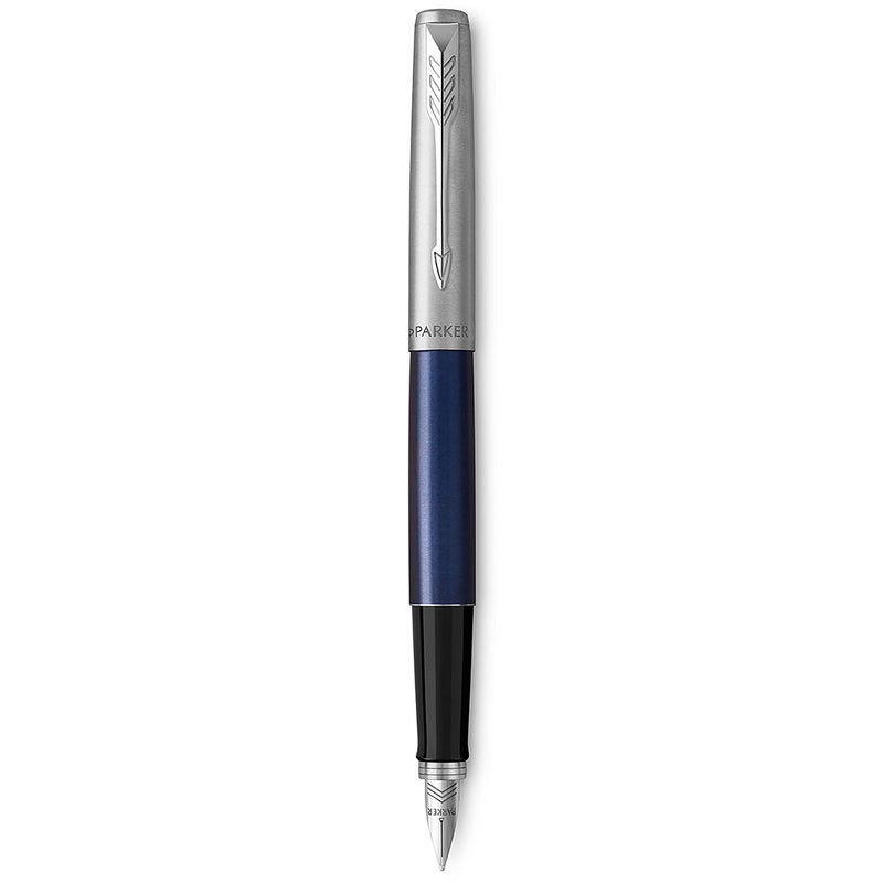 Parker Jotter Fountain Pen | Royal Blue | Medium Nib with Blue Ink | Gift Box - Image 3