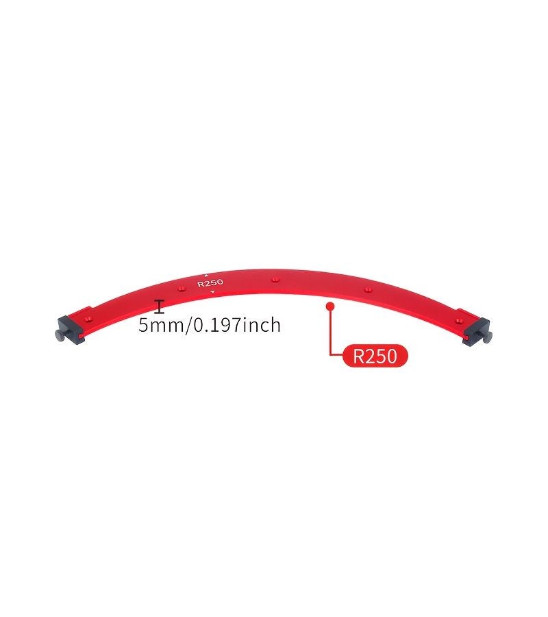 مجموعة أدلة تشطيب (Fillet Guide) من سبائك الألومنيوم لطاحونة الرقعة R250، مخصصة لأدوات النجارة الديكورية المحمولة والمثبتة على الطاولات. - Image 1