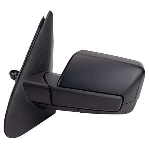 TRQ Left Mirror Power Folding with Smooth Black Cover Drivers Side Compatible with 2015-2017 Ford Expedition FO1320506 - Image 5