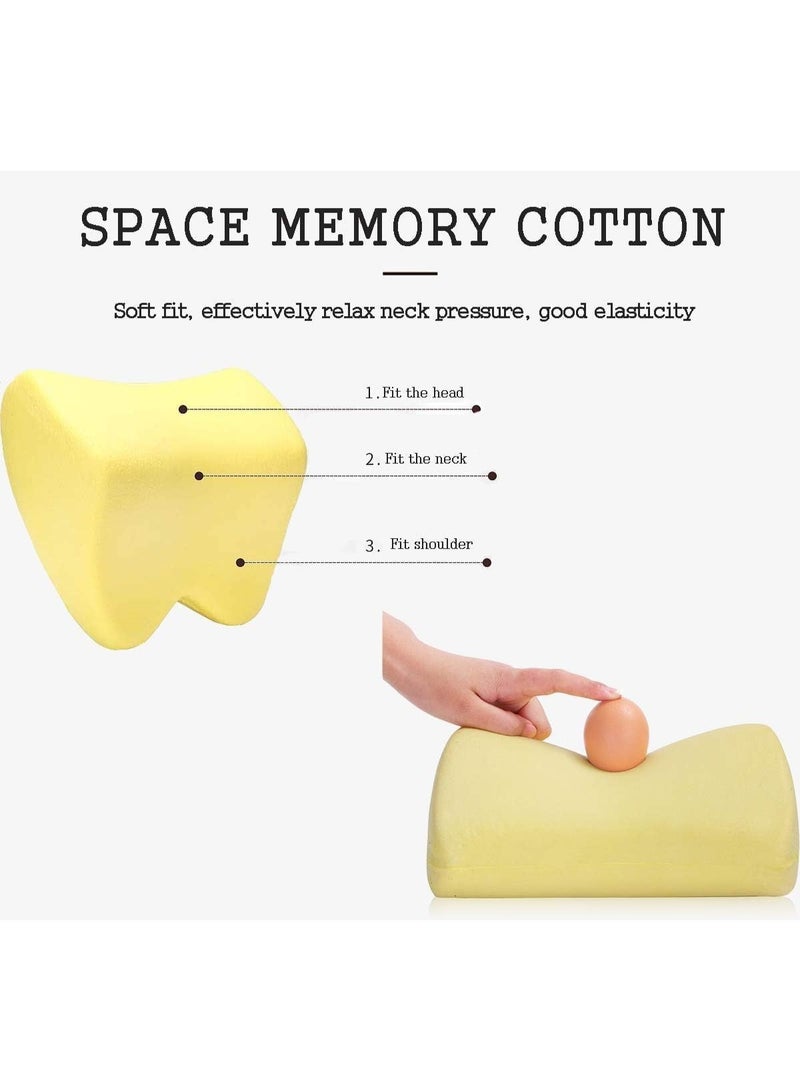 Arabest Softness Car Headrest Pillow for Driving with Adjustable Strap Super Comfy Car Headrest Pillow Memory Foam & Breathable Removable Cover, Ergonomic Design Travel Car Neck Pillow (Black,2 Pack) - Image 3
