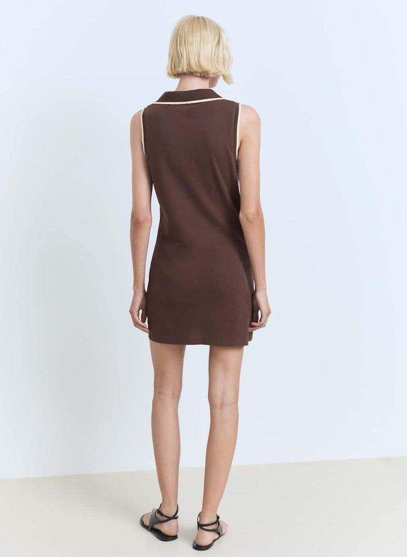 MANGO Sleeveless Polo Dress  - Image 2