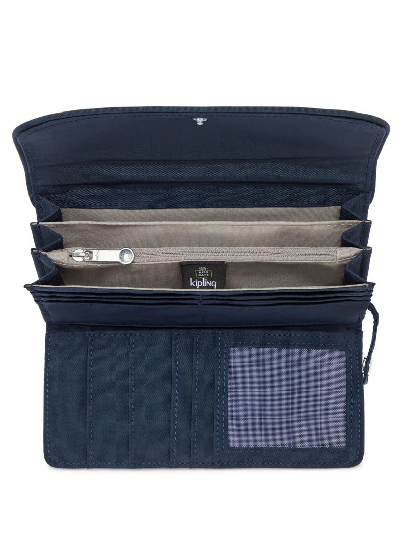 kipling Money Land Blue Bleu 2 Large Wallet  - Image 3