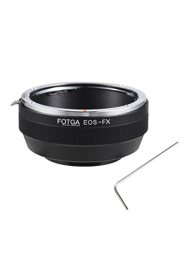 Fotga - FOTGA Manual Lens Mount Adapter Ring Aluminum Alloy for Canon EOS EF/EFS Mount Lens to Fuji X-Pro1/X-E1/X-E2/X-A1/X-M1/X-T1 X-Mount Mirrorless Camera - Image 1
