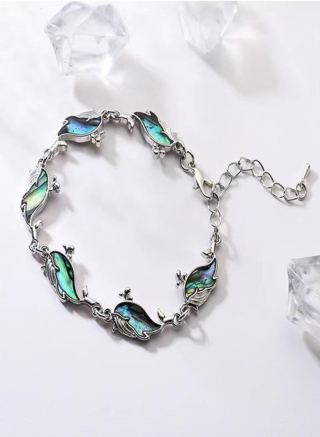KunBead Whale Charm Shell Bracelet for Women Adjustable Bracelets - Image 2