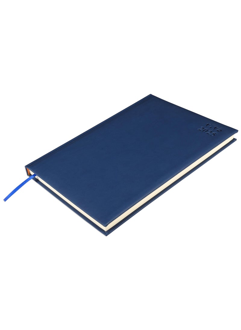 FIS FIS A4 Diary 2025 Arabic/English (Saturday & Sunday Combined) Blue - FSDI48AEP25BL  - Image 1