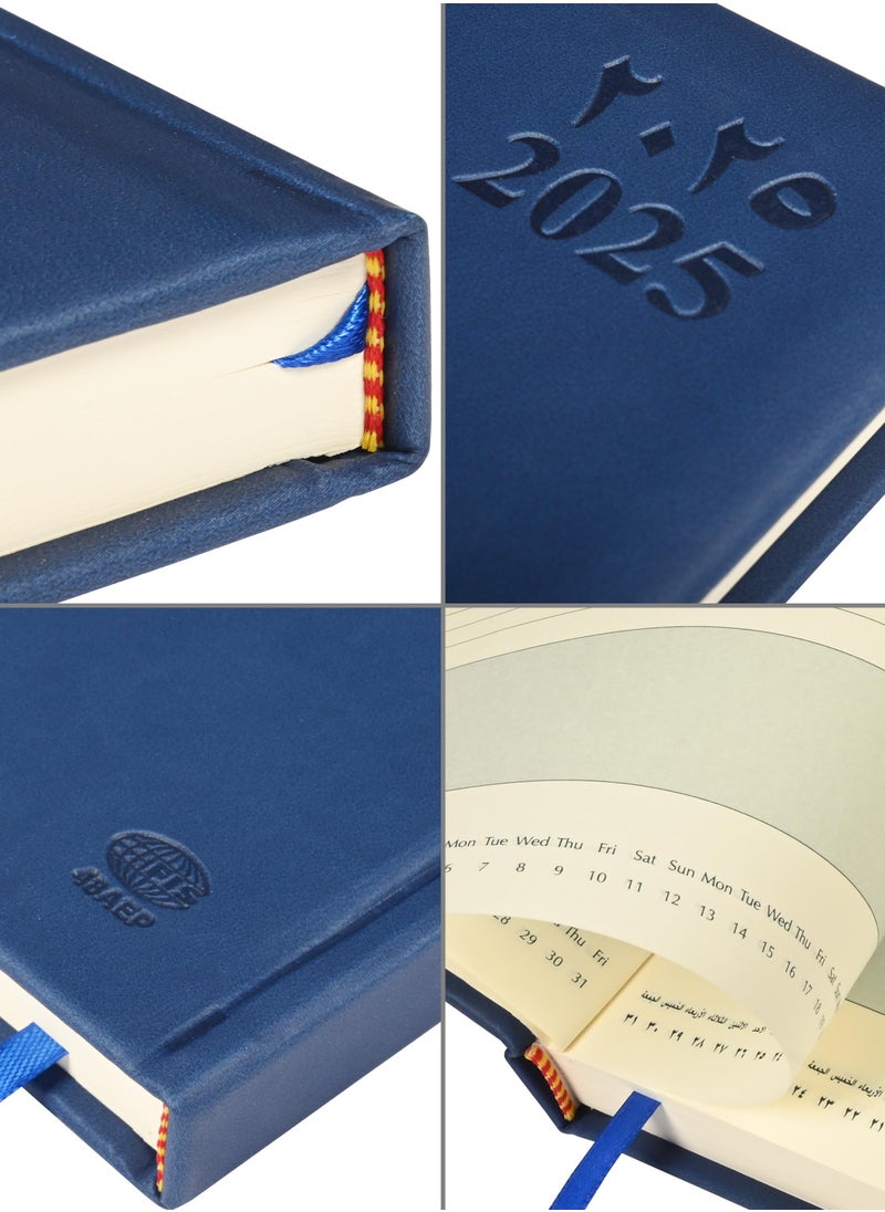 FIS FIS A4 Diary 2025 Arabic/English (Saturday & Sunday Combined) Blue - FSDI48AEP25BL  - Image 3