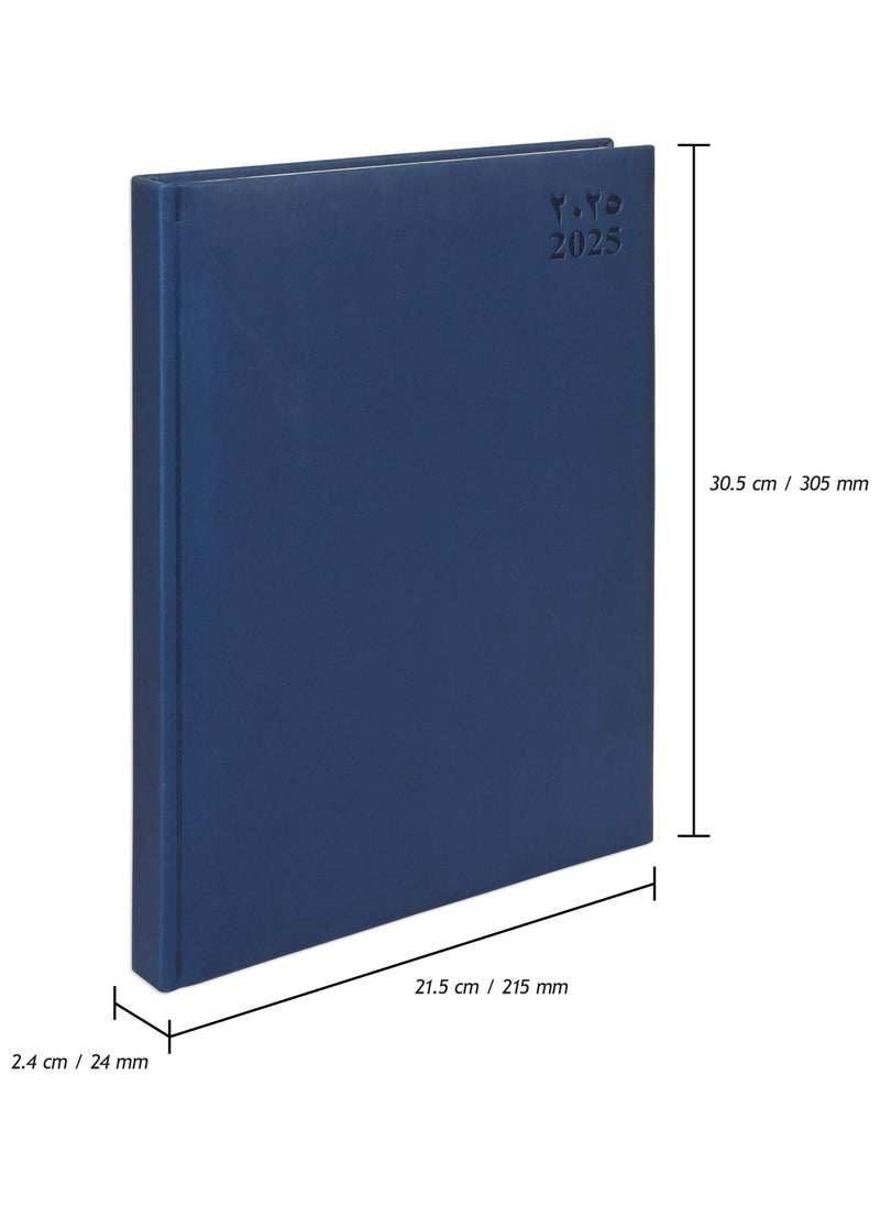 FIS FIS A4 Diary 2025 Arabic/English (Saturday & Sunday Combined) Blue - FSDI48AEP25BL  - Image 4