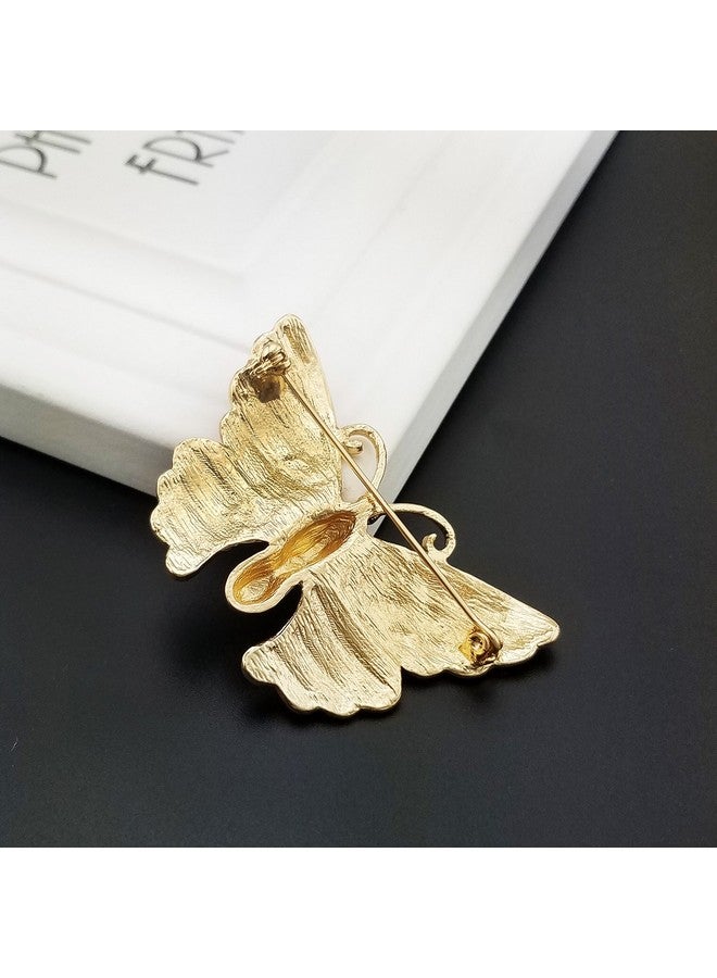 YOQUCOL دبوس فراشة من اللؤلؤ الصناعي بلون الذهب مع علم الولايات المتحدة الأمريكية - Image 4