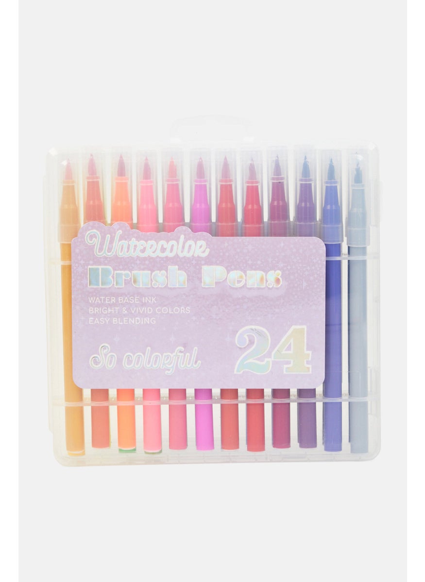 VOTUM Water Color Brush Pens 24 Colors, Blue Combo  - Image 1