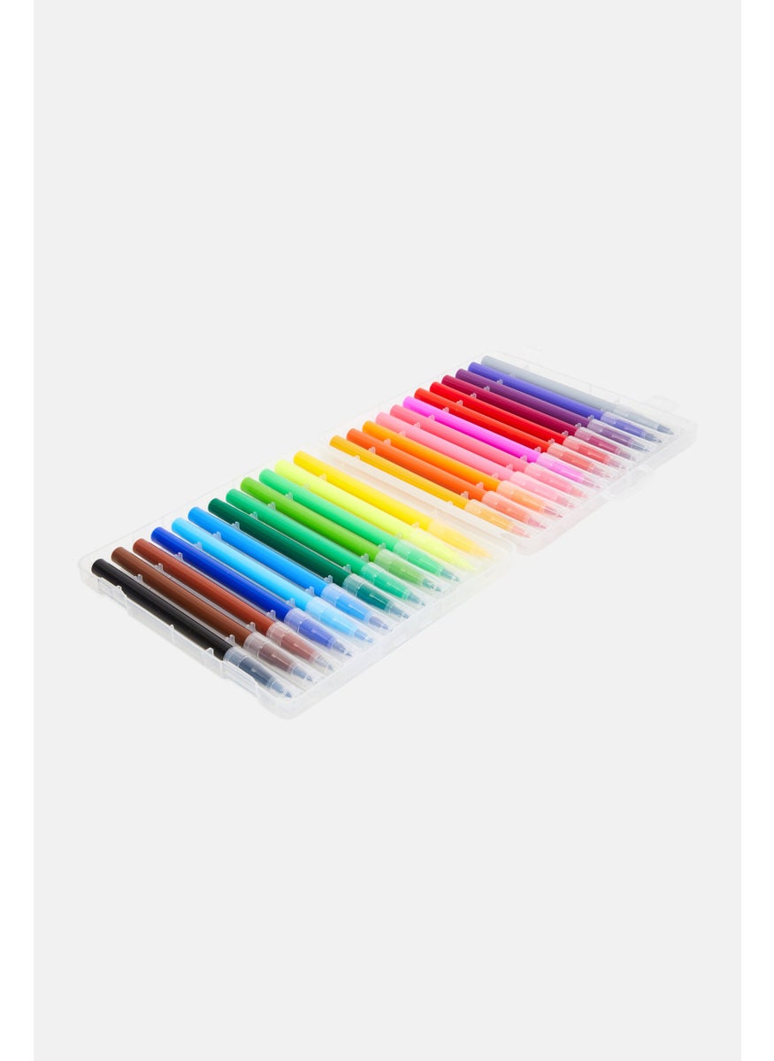 VOTUM Water Color Brush Pens 24 Colors, Blue Combo  - Image 3