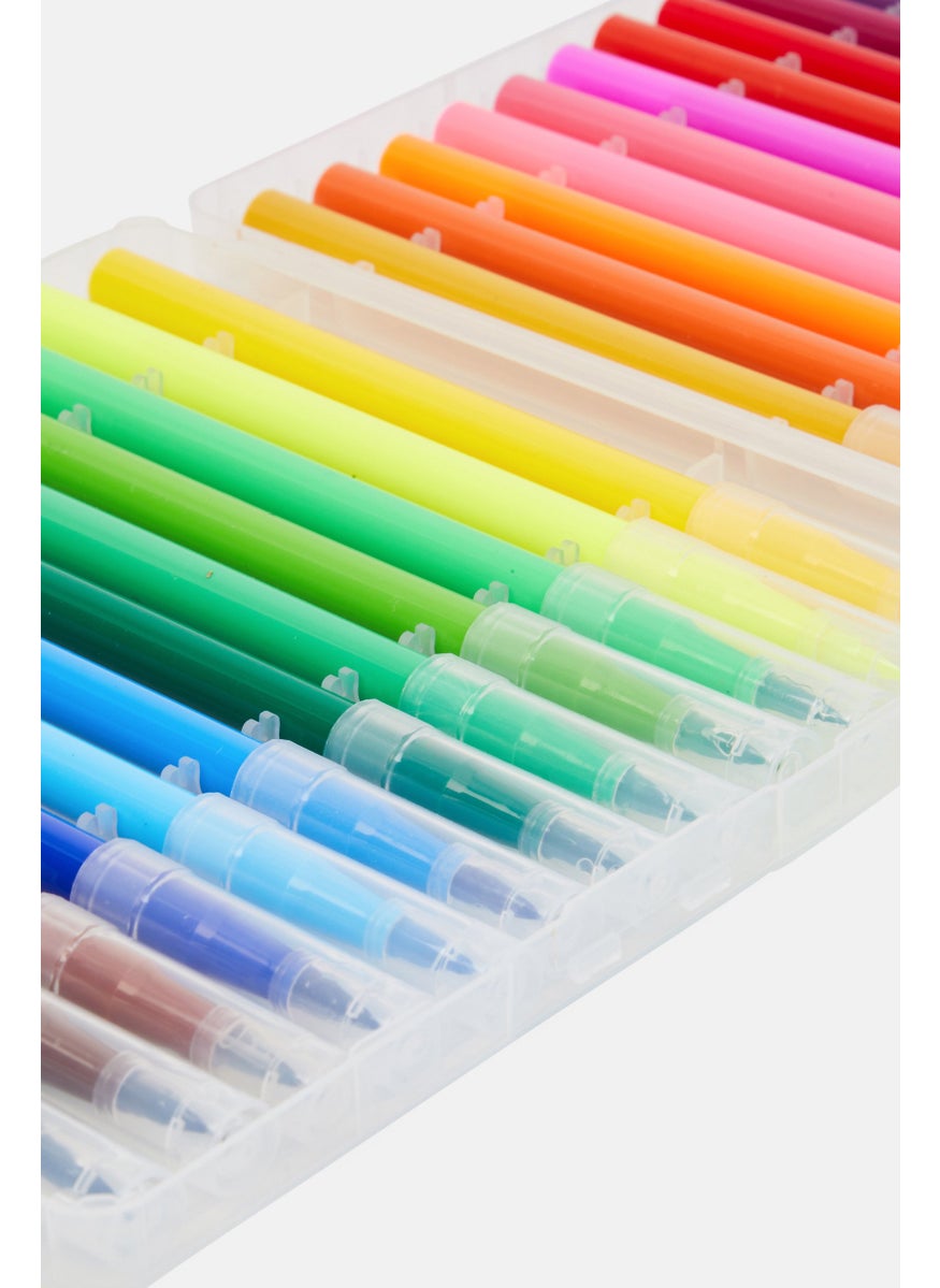VOTUM Water Color Brush Pens 24 Colors, Blue Combo  - Image 4