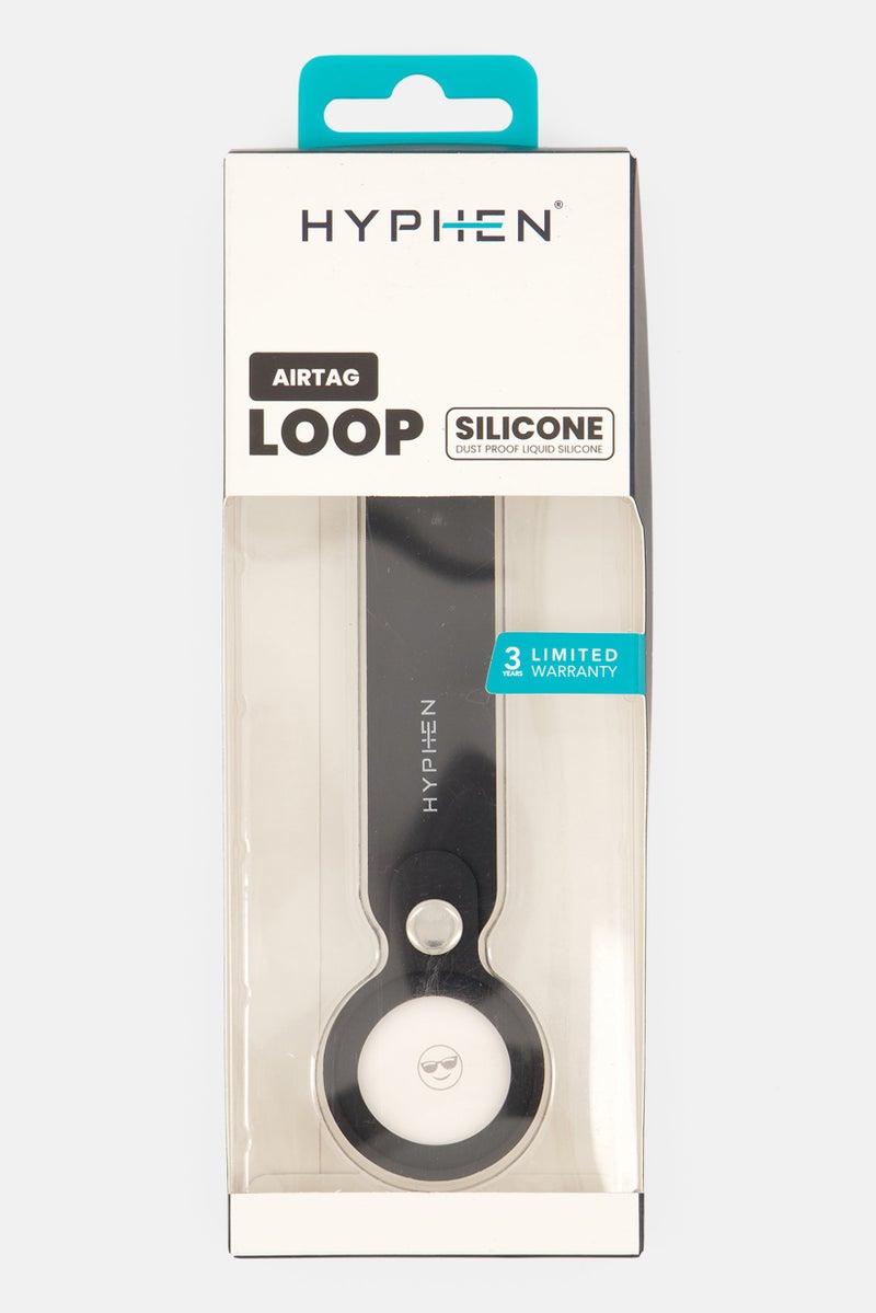 HYPHEN Silicone Airtag Loop, Black - Image 1