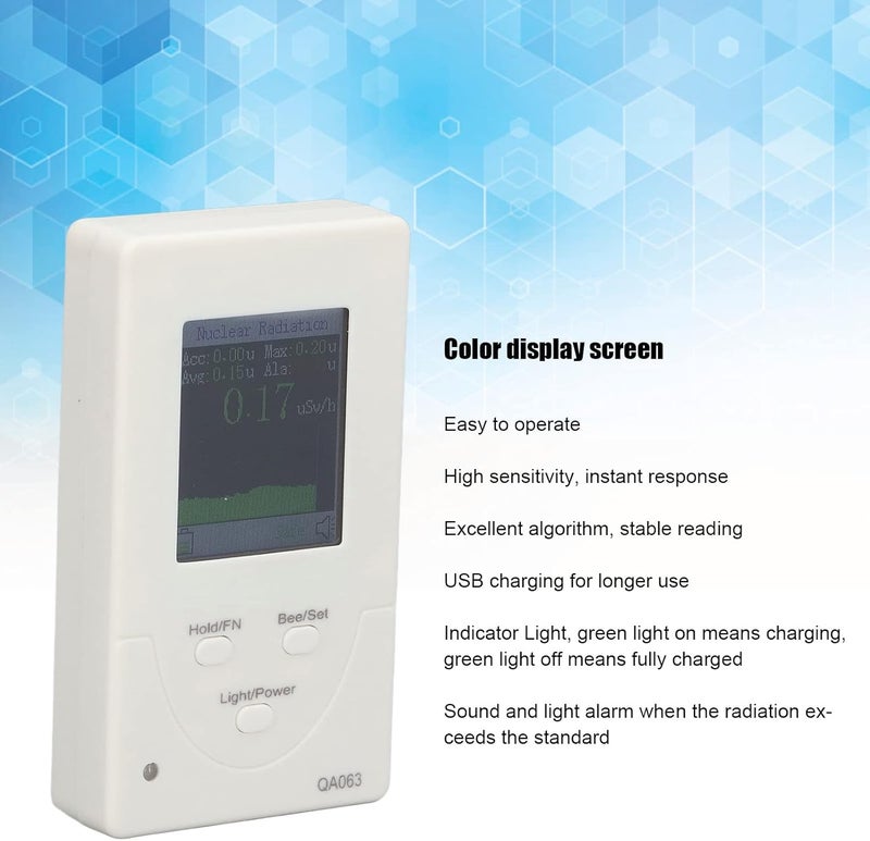 Tyenaza Radiation Detector, 2 in 1 Nuclear Radiation Detector Tester Meter Geiger Counter Radiation Monitor Portable Electromagnetic and Nuclear Radiation Tester for Industry - Image 3