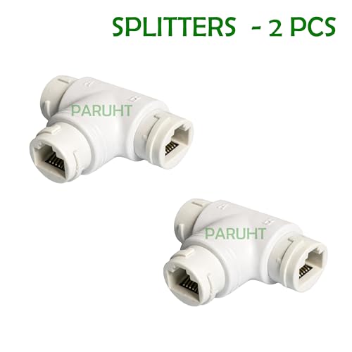 PARUHT 2-Sets POE Multiplexer Splitter, syntehsizer seperater adapter conenector, POE 2 Splitters and 2 Combiners up to 100M POETSP-2S4 - Image 3