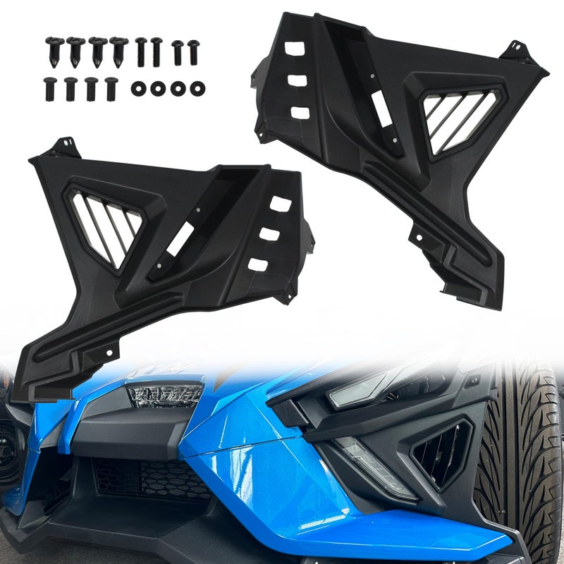 CPOWACE Lower Accent Panel Kit Front Daytime Running Light Panels Compatible with Polaris Slingshot SRSLSLRGT 2020 2021 2022 2023 Accessories Replace 54544025454401 - Image 3