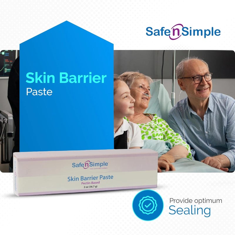 Safe n Simple Sting Free Stoma Paste - 2 oz - Protective Ostomy Skin Barrier Supplies - Sting And Alcohol Free Ostomy Skin Barrier Paste - Ostomy Skin Protectant Tube - Image 2