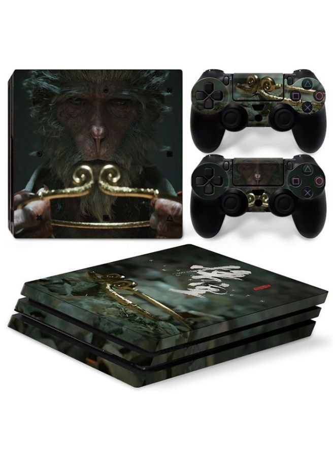 PS4 PRO Host Sticker Body Sticker PRO Pain Machine Sticker Handle Sticker Black Myth Goku-Color:TN-P4Pro-8002 - Image 3