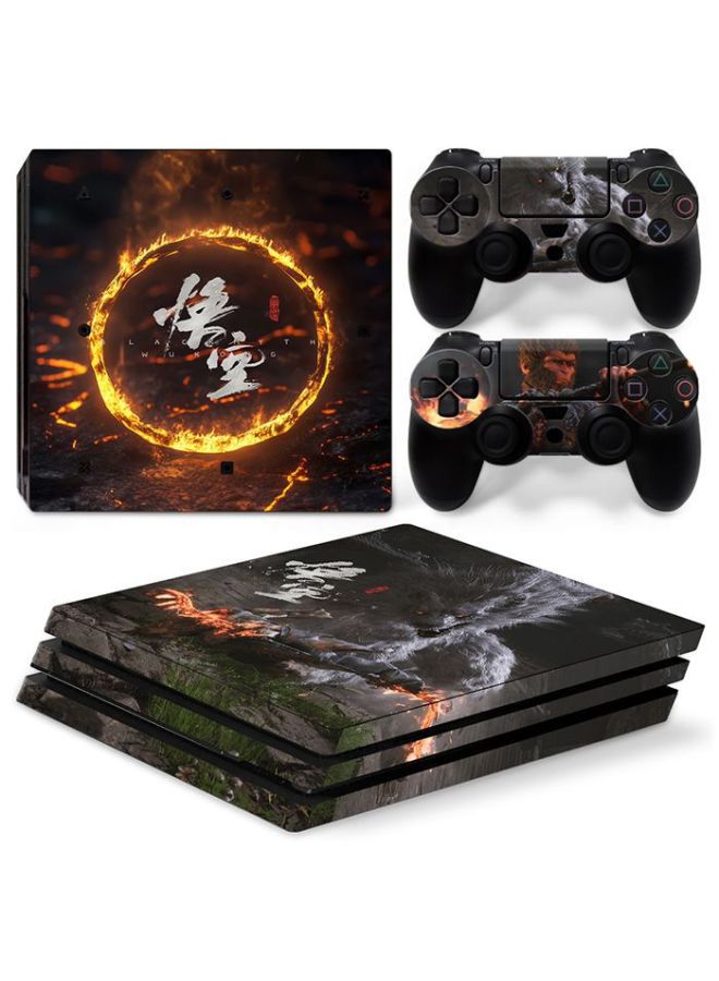 PS4 PRO Host Sticker Body Sticker PRO Pain Machine Sticker Handle Sticker Black Myth Goku-Color:TN-P4Pro-8002 - Image 2